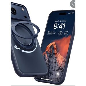 TORRAS Blue Magnetic Case iPhone 17 Pro Max 360 Stand‎ Military Grade Protection